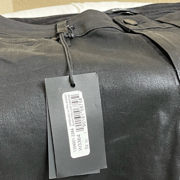 NWT Paige Verdugo Ultra Skinny Jean, black, size 30 - Picture 6 of 7